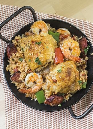 Lodge Pre-Seasoned Carbon Steel Skillet - Dual Assist Handle - Use in the Oven, on the Stove, on the Grill, or Over a Campfire - 8 Inch