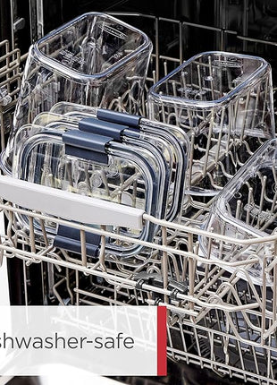 Rubbermaid Brilliance BPA-Free Airtight Food Storage Containers with Lids Set of 20 with Scoops Perfect for Kitchen and Pantry Organization