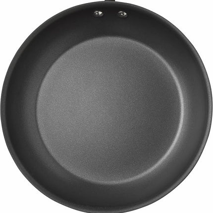 Rachael Ray 87643 Cucina Hard Anodized Nonstick Frying Pan Set / Fry Pan Set / Hard Anodized Skillet Set - 9.25 Inch and 11.5 Inch, Gray with Blue Handles