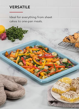 KitchenAid 10x15in Nonstick Aluminized Steel Baking Sheet, Mineral Water