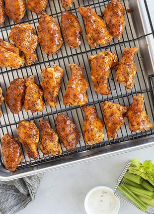 Nordic Ware Extra Large Oven Crisping Baking Tray, with Rack, Silver