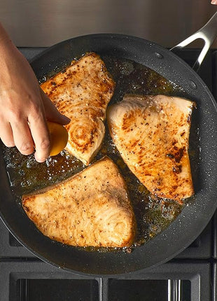 KitchenAid Hard Anodized Induction Nonstick Fry Pan/Skillet with Lid, 12.25 Inch, Matte Black