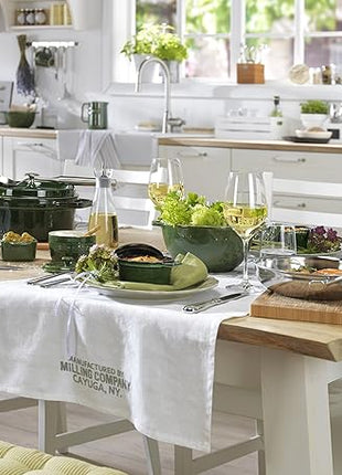 STAUB Cast Iron Roaster/Cocotte, Oval 31 cm, 5.5 L, Basil/Green