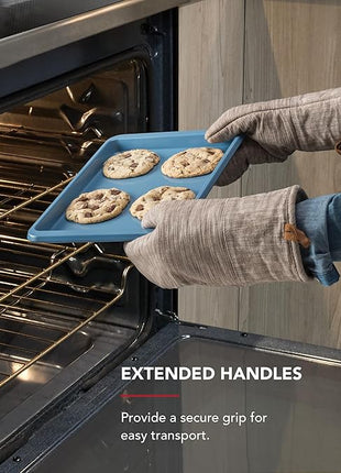 KitchenAid 9x13in Nonstick Aluminized Steel Baking Sheet, Blue Velvet