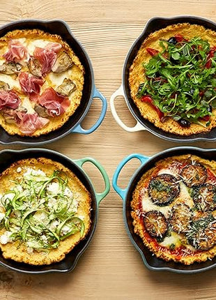 Le Creuset Enameled Cast Iron Signature Iron Handle Skillet, 9", White