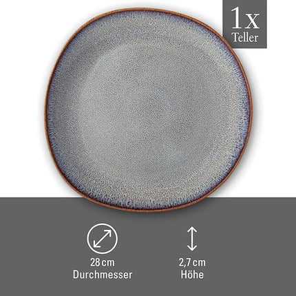 Like. by Villeroy and Boch – Lave Beige Dinner Plate, 28 cm, Large Flat Plate Made from Stoneware, Dishwasher and Microwave-Safe