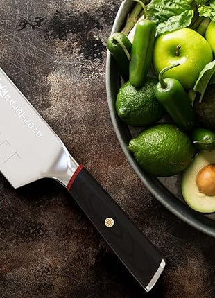 Dalstrong Nakiri Knife - 6 inch - Phantom Series - Japanese High-Carbon AUS8 Steel - Pakkawood Handle - Vegetable Kitchen Knife - Sheath Included