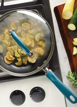 Rachael Ray Create Delicious Deep Hard Anodized Nonstick Frying Pan / Fry Pan / Hard Anodized Skillet - 10.25 Inch, Gray