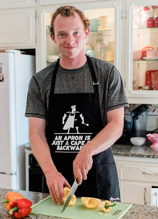 ApronMen - Funny Apron For Men - BBQ Gifts for Men & Unique Gifts for Fathers - Mens Aprons for Grilling