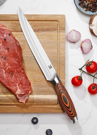 MSY BIGSUNNY 5pcs Knife Set Kitchen Utensils Knife, German Stainless Steel Professional Chef Kitchen Knife Set, Tang Series