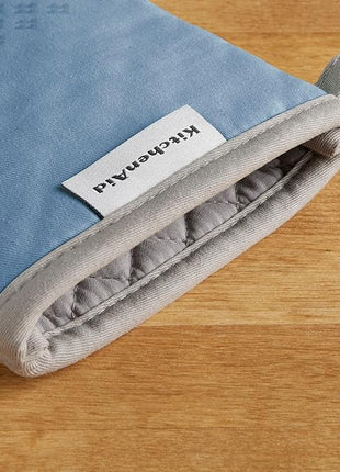 KitchenAid Asteroid Oven Mitt Set, 7"x12.5", Blue Velvet, 2 Piece