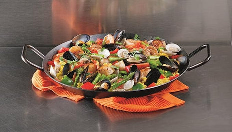 Lodge Pre-Seasoned Carbon Steel Skillet - Use in the Oven, on the Stove, on the Grill, or Over a Campfire - 15 Inch