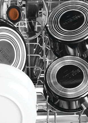 Farberware Glide Ceramic Nonstick Saute Pan / Frying Pan / Fry Pan with Lid and Helper Handle - 4 Quart, Black