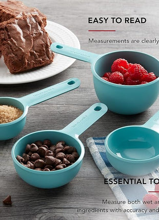 KitchenAid Measuring Cups, Set Of 4, Aqua Sky