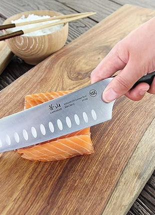 Cangshan D Series 59168 German Steel Forged Santoku Knife, 7-Inch