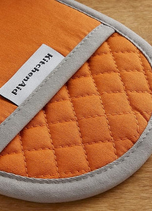 KitchenAid Asteroid Pot Holder 2-Pack Set, Honey Orange, 6.5"x10"