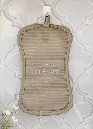 All-Clad Premium Pot Holder & Hot Pad: Heat Resistant to 500 Degrees - 100% Cotton, 10"x6.25" Hot Pad for Kitchen and Barbeque, (1-Pack), Titanium