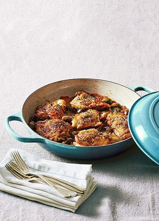 Le Creuset Enameled Cast Iron Signature Braiser, 3.5 qt., Shallot