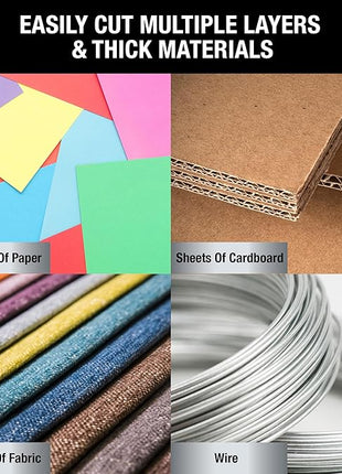 Titan Industrial Grade Heavy Duty Scissors Multipurpose Shears for Sewing and Crafting Durable Easy to Use Stainless Steel Blades with Comfortable Handles for Reliable Precision Cutting