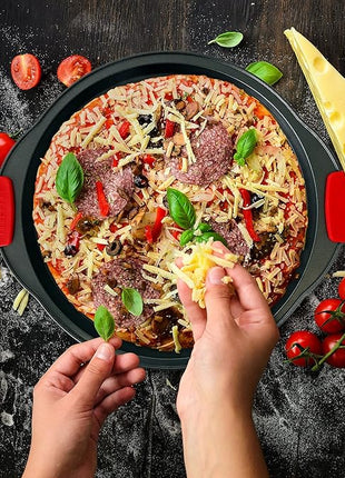 NutriChef Baking Set - 8 Piece Bakeware with Nonstick Carbon Steel for Easy Release and Cleanup, Durable and Versatile Design, Includes Cookie Sheet, Loaf Pan, Muffin Tin & More