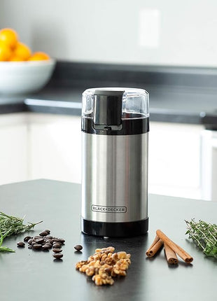 Black & Decker CBG110SC Easy Touch Electric Smartgrind Coffee & Spice Grinder, Black