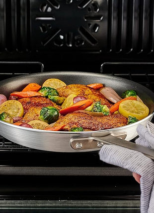 Tramontina Professional 8-Inch Non Stick Small Frying Pan, Heavy-Gauge Aluminum Skillet with Reinforced Nonstick Coating, Red Handle, Dishwasher and Oven Safe