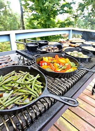 Lodge H5MS Heat Enhanced and Seasoned Cast Iron Mini Skillet, 5-Inch