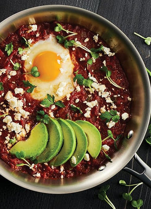 Tramontina Signature Tri-Ply Clad Stainless Steel 8-Inch Small Frying Pan, Induction-Ready Skillet, Dishwasher-Safe, NSF-Certified, Made in Brazil