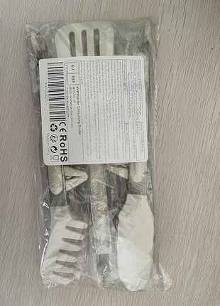 Kitchen Tongs, 9 Inch Tongs for Cooking with Silicone Tips, Food Grade Small Silicone Tongs, Mini Serving Tongs for Nonstick Pans, BBQ, Salad, Set of 3, White