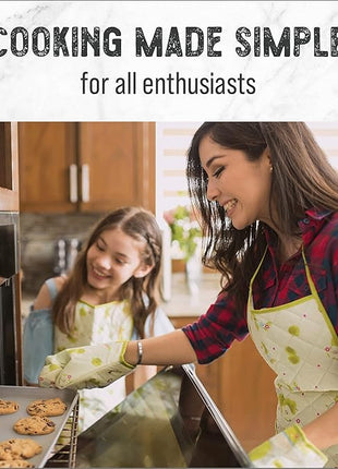 Checkered Chef Baking Sheet Pan and Cooling Rack - Half Sheet, 18" x 13" Aluminum Cookie Sheets and Stainless Steel Wire Rack for Baking