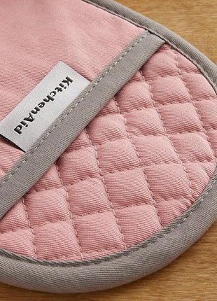 KitchenAid Asteroid Pot Holder 2-Pack Set, Dried Rose, 6.5"x10"