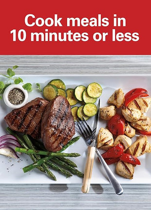 Hamilton Beach Panini Press, Sandwich Maker & Electric Indoor Grill, Upright Storage, Nonstick Easy Clean Grids, Stainless Steel (25410)