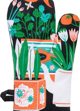 Blue Q Parsley, Sage, F*ck Off Funny Oven Mitts - Cute Oven Mitts, Home Kitchen Gifts, Cooking Accessories, Super-Insulated Quilting, Comfy Natural-Fitting Shape, 100% Cotton, Size 12.5" L x 7.5" W