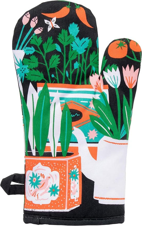 Blue Q Parsley, Sage, F*ck Off Funny Oven Mitts - Cute Oven Mitts, Home Kitchen Gifts, Cooking Accessories, Super-Insulated Quilting, Comfy Natural-Fitting Shape, 100% Cotton, Size 12.5" L x 7.5" W