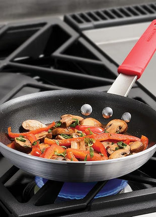 Tramontina Professional 8-Inch Non Stick Small Frying Pan, Heavy-Gauge Aluminum Skillet with Reinforced Nonstick Coating, Red Handle, Dishwasher and Oven Safe