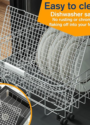 2PCS Cooling Racks for Cooking and Baking -11.65''x16.85''Heavy Duty Stainless Steel Wire Rack for Baking, Grilling, Roasting - Oven & Dishwasher Safe - Fits Half Sheet Pan（Silver）