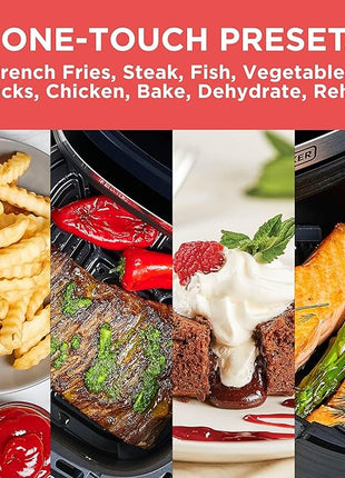 BLACK+DECKER Purifry 2QT Air Fryer, Crispy Deep Fried Taste without the Fat, Plus Bake, Dehydrate, and Keep Food Warm, Digital Touchscreen and Auto Shut-Off