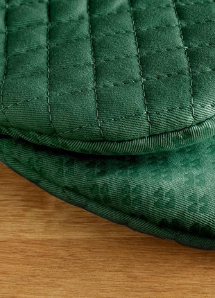 KitchenAid Asteroid Mini Oven Mitt Set, 5.5"x8", Dark Green, 2 Piece