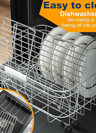 3 Tier Stackable Cooling Rack for Batch Cooling Cookie, Pizza, Cake-15.8”x 10”- Heavy Duty Cooling Racks for Cooking and Baking, Oven and Dishwasher Safe Baking Supplies-Silver