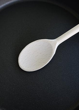 12 Inch Long Wooden Spoon Set by BICB | Natural Beechwood Mixing Spoons for Baking, Cooking & Stirring | Set of 4 Long Wooden Spoons | Cookware Sauce Spoons | Wood Mixing Spoon Set