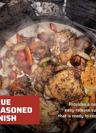 Camp Chef DO-12 Pre Seasoned Cast Iron Dutch Oven, Black