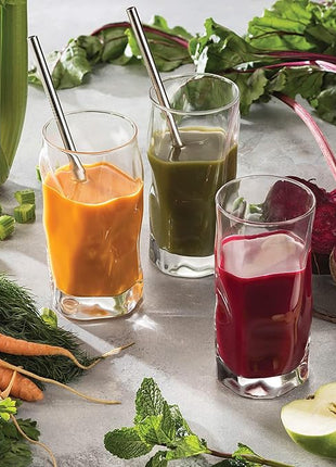 Bormioli Rocco Set Of 4 Sorgente Glasses, Crystal-clear Cocktail Glasses Barware, For Bourbon, Scotch, Water, Juice, Drinking Glasses Set, Made In Italy. (Highball)