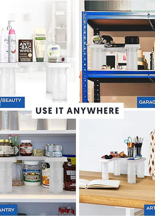 Savvy Shelf Adjustable Pantry & Can Storage Organizer - Kitchen Cabinet - Pantry Organization & Storage Can Organizer for Cupboard