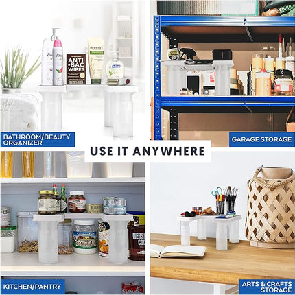 Savvy Shelf Adjustable Pantry & Can Storage Organizer - Kitchen Cabinet - Pantry Organization & Storage Can Organizer for Cupboard