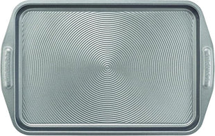 Circulon Total Bakeware Set Nonstick Cookie Baking Sheets with Cooling Rack, 3 Piece, Gray