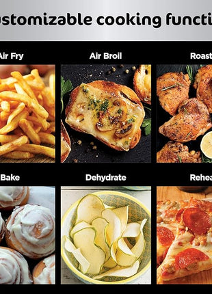 Ninja Foodi 6-in-1 FlexBasket Air Fryer with 7-QT MegaZone & Basket Divider for Large Proteins & Full Meals, Smart Finish Cook 2 Foods 2 Ways, Family Sized Capacity, Air Fry, Roast & More, Black DZ071