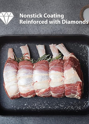 Swiss Diamond 7 Inch Frying Pan Nonstick Diamond Frying Pan, Aluminum Coated Skillet, Dishwasher Safe and Oven Safe Fry Pans with Ergonomic Handle, Grey