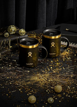 Hydro Flask Coffee Mug Gift Set - Insulated Stainless Steel, Non-Spill, Leak Proof Travel Mugs 12 Oz Black Tie Set