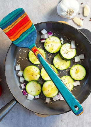 Totally Bamboo Baltique Montego Bay Collection 12-1/2" Wooden Spatula, Safe for Nonstick