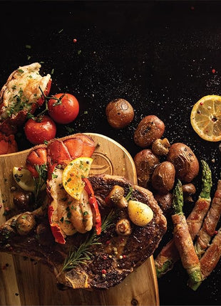 Blackstone 1755 Accessories Premium Quality Grill Board with Legs-Made from Koa Wood-Designed for Top of Griddle or Countertop-Use to Cut and Chop Vegetables or Meat, One Size